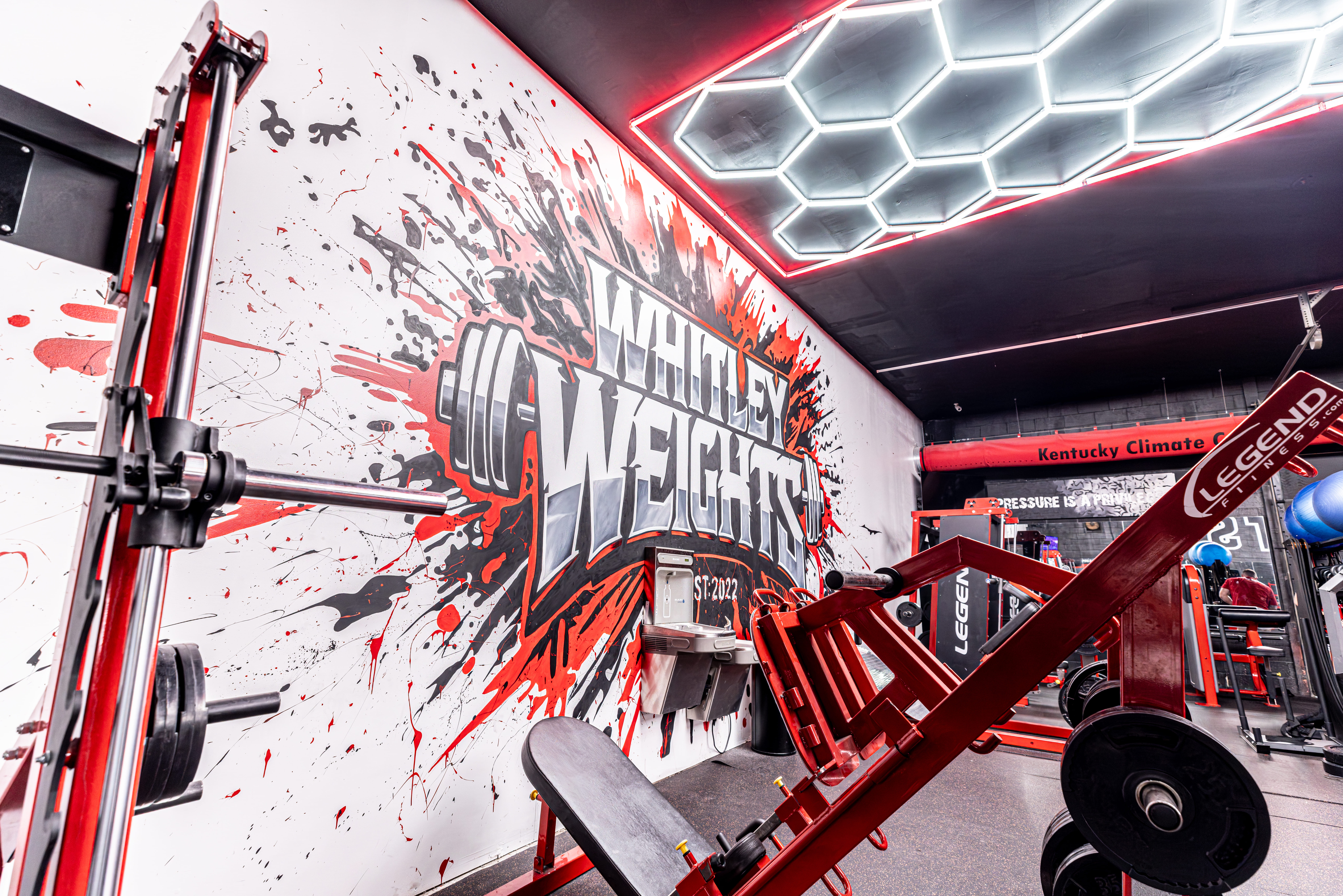 Whitley Weights mural.