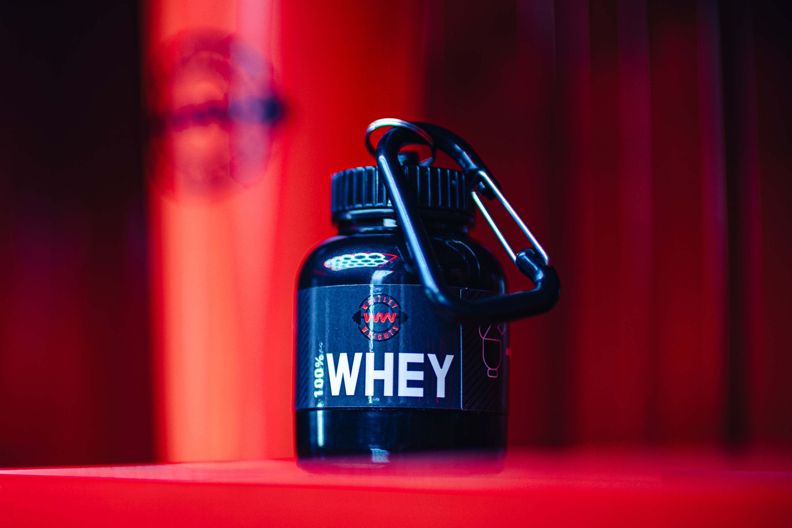 Whitley Weights 100% whey protein container